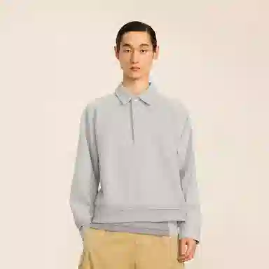 速写 套头翻领插肩街头宽松休闲卫衣 男款