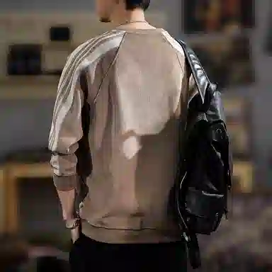 遨宇 高端美式休闲复古经典潮流百搭户外套头外套卫衣 男款