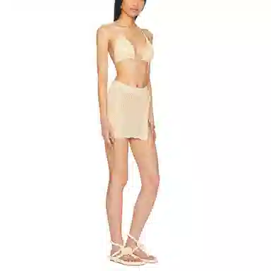 SUPERDOWN Monae crochet skirt set