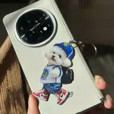 弗洛康 潮酷小泰迪小书包 可爱潮流钥匙扣挂饰 整蛊玩具
