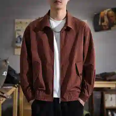 遨宇 美式复古休闲经典哈灵顿工装猎装中性风潮牌百搭户外夹克外套 男款