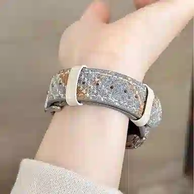老佳 苹果适用 手表表带 羊毛呢材质 时尚羊毛呢格纹表带男女通用