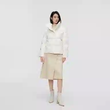 波司登 鹅绒立领短款厚款纯色面包服羽绒服 女款