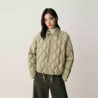 太平鸟 小葫芦简约轻薄宽松白鸭绒外套羽绒服 女款