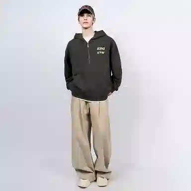 CANOTWAIT EDG Collaboration Printed Zip Hoodie