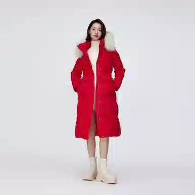 波司登 长款过膝时尚保暖收腰羽绒服 女款