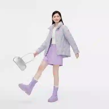 波司登 轻暖系列 短款纯色长袖羽绒服 女款