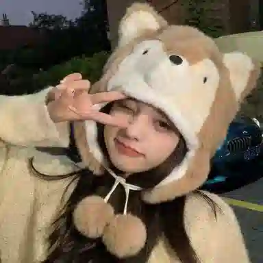 恩僾德 日系可爱卡通小企鹅防寒保暖防风护耳 聚酯纤维 帽子 男女同款情侣款