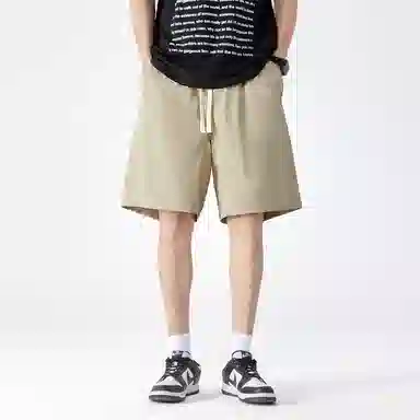 金盾 夏季五分裤宽松纯色休闲短裤 男款