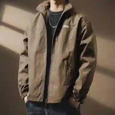 贵色 美式户外城市机能风休闲工装潮牌宽松纯色夹克外套 男女同款