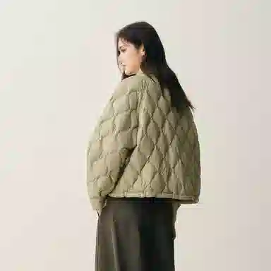 太平鸟 小葫芦简约轻薄宽松白鸭绒外套羽绒服 女款