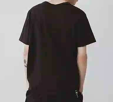 Vans Logo Print T-Shirt Black