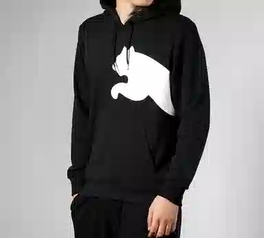 Puma Big Logo Hoodie Black