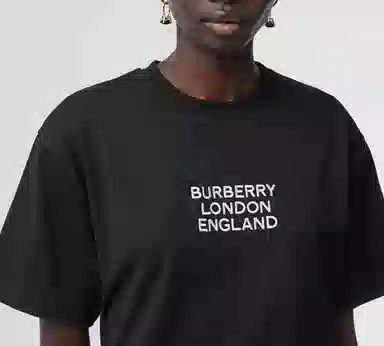 Burberry Embroidered Logo T-shirt T
