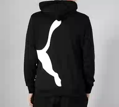 Puma Big Logo Hoodie Black