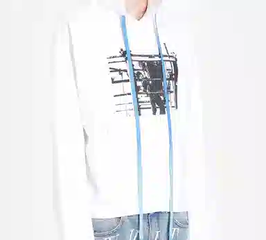 OFF-WHITE FW19 Printed Logo Hoodie