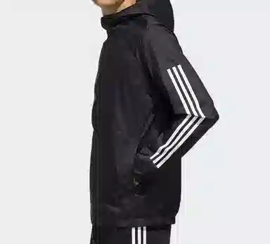 adidas Hooded Jacket Black