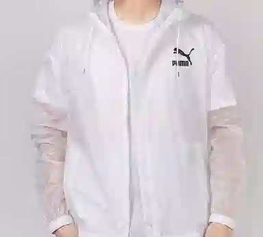 Puma Windbreaker Jacket White