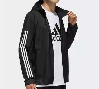 adidas Hooded Jacket Black
