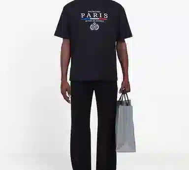 Balenciaga Paris Flag Regular T-shirt paris LogoT