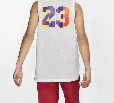 Jordan Rainbow Logo Tank Top White
