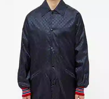 Gucci GG Jacquard Jacket Navy