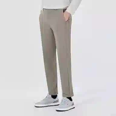 利郎 纯色中腰舒适弹力纯色百搭休闲裤 男款