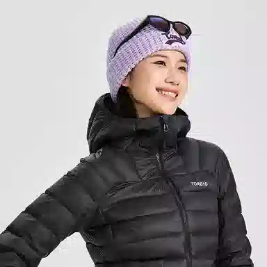 探路者 户外保暖连帽防钻绒羽绒服 女款