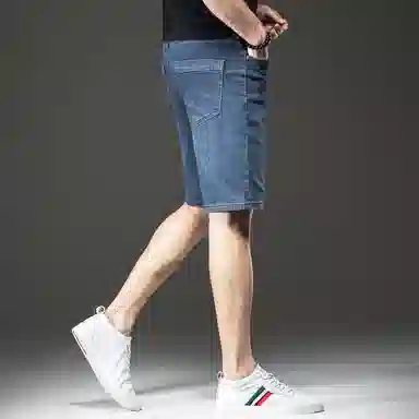 贵色 夏季 高端薄款直筒中裤潮流牛仔短裤 男女同款