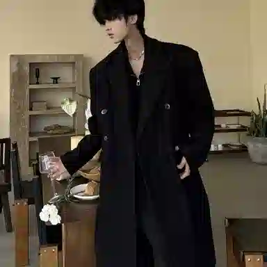 DESATURATE Deconstructed Wool Coat