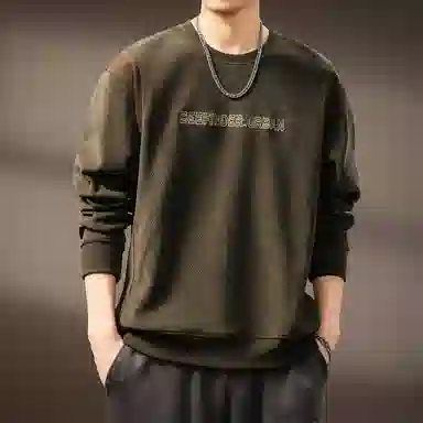 贵色 美式潮流复古潮牌时尚百搭设计日常穿搭休闲圆领卫衣 男女同款