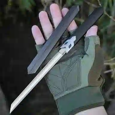 馨枕居 便携小刀锋利带柄露营登山 静态模型