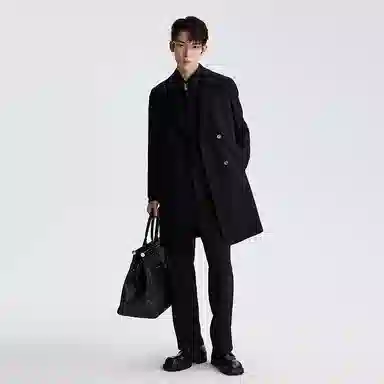 LESS IS MORE Double-Breasted Coat