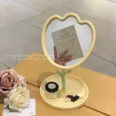 未来枫情 郁金香花朵可旋转化妆镜