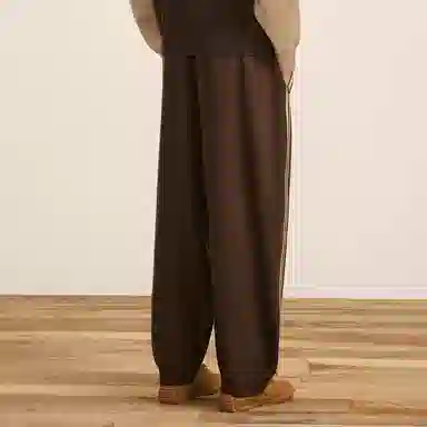 速写 宽松侧边织带运动束脚休闲裤 男