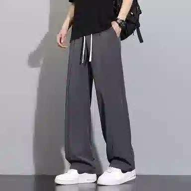 童先森 薄款舒适感速干宽松纯色简约百搭休闲裤 男款