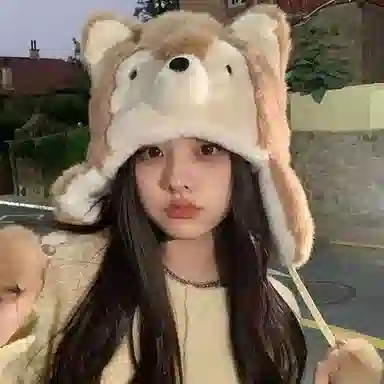 恩僾德 日系可爱卡通小企鹅防寒保暖防风护耳 聚酯纤维 帽子 男女同款情侣款