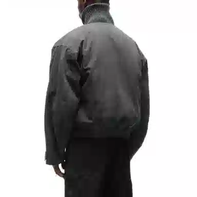 NOFAITH STUDIOS JAPANESE FLIGHT PADDED BOMBER JACKET STRUCTURED GREY