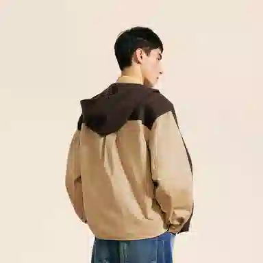速写 舒适宽松连帽拉链长袖卫衣 男款