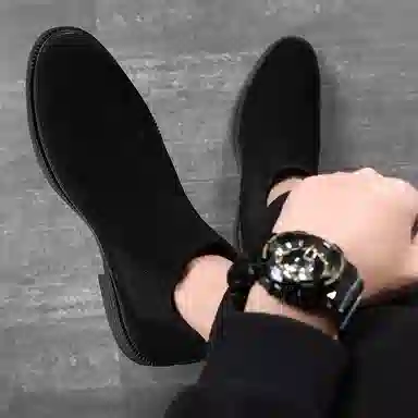 百伦韩 韩版简约小众舒适 切尔西靴 男款