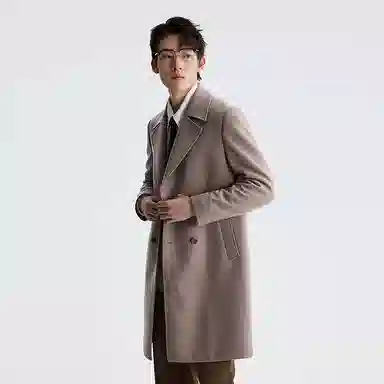 LESS IS MORE Double-Breasted Coat