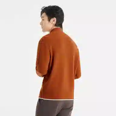 利郎 半高领时尚百搭开衫毛衫秋季有型毛衣 男款