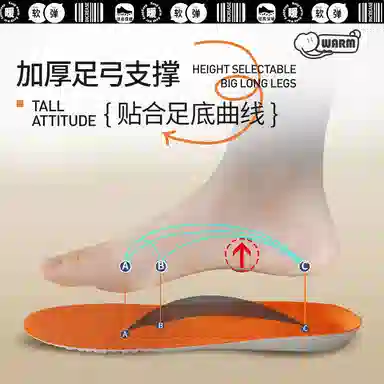 元气归位 软弹舒适吸汗防臭透气运动减震轻盈薄通勤篮球足球跑步踩屎感久站不累 网布 鞋垫 男女同款情侣款