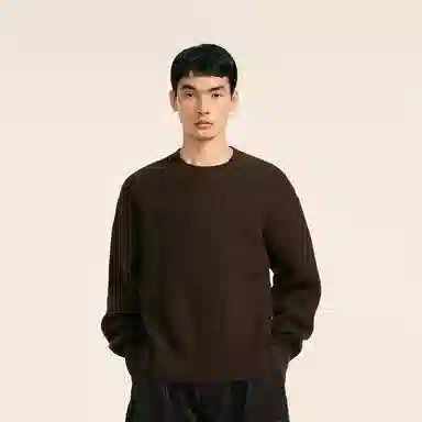 速写 合身柔软舒适简约时尚纯色打底内搭毛衣 男款