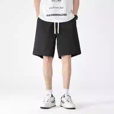 金盾 夏季五分裤宽松纯色休闲短裤 男款