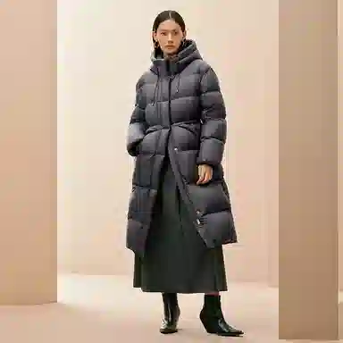 Peacebird 15D Puff 90 White Duck Down Coat