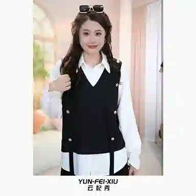 云妃秀 大码女装衬衫休闲时尚 女款
