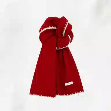 恩僾德 小香风保暖高级百搭高颜值小众 聚酯纤维 绒线围巾 男女同款情侣款