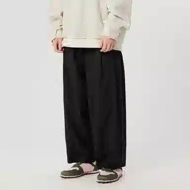 速写 纯色宽松阔腿西装休闲裤 男女同款