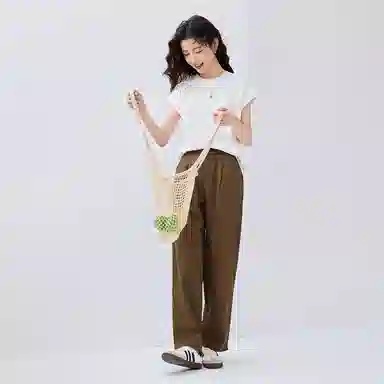 佐丹奴 压褶宽松舒适休闲裤 女款